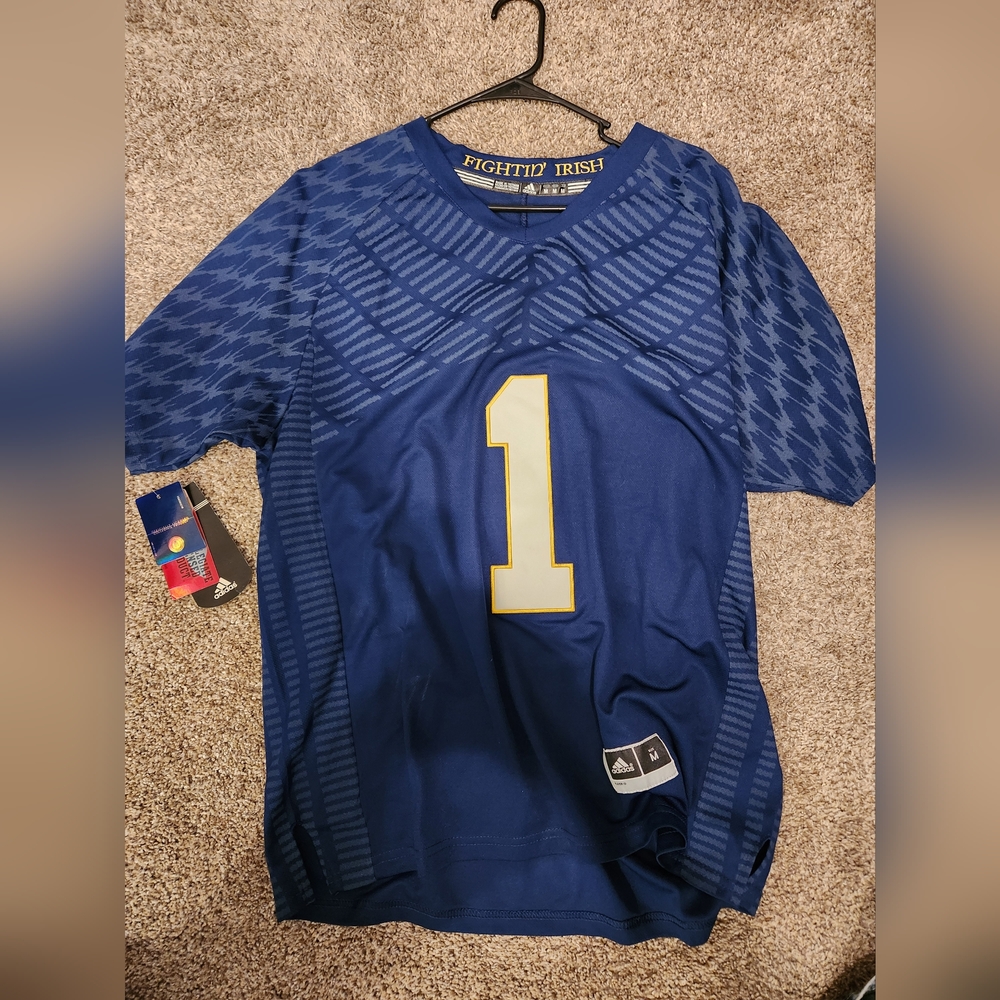 Adidas Blue Notre Dame Jersey